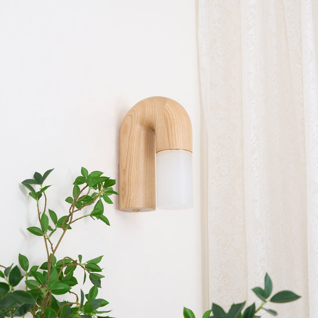 Ymeria Wood Wall Lamp-Moonnatur