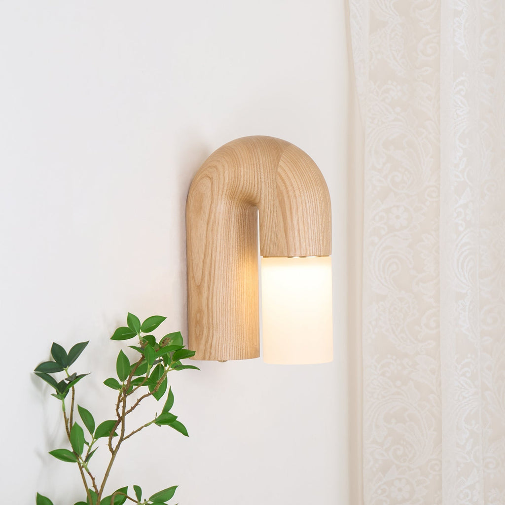 Ymeria Wood Wall Lamp-Moonnatur