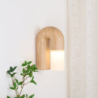 Ymeria Wood Wall Lamp-Moonnatur