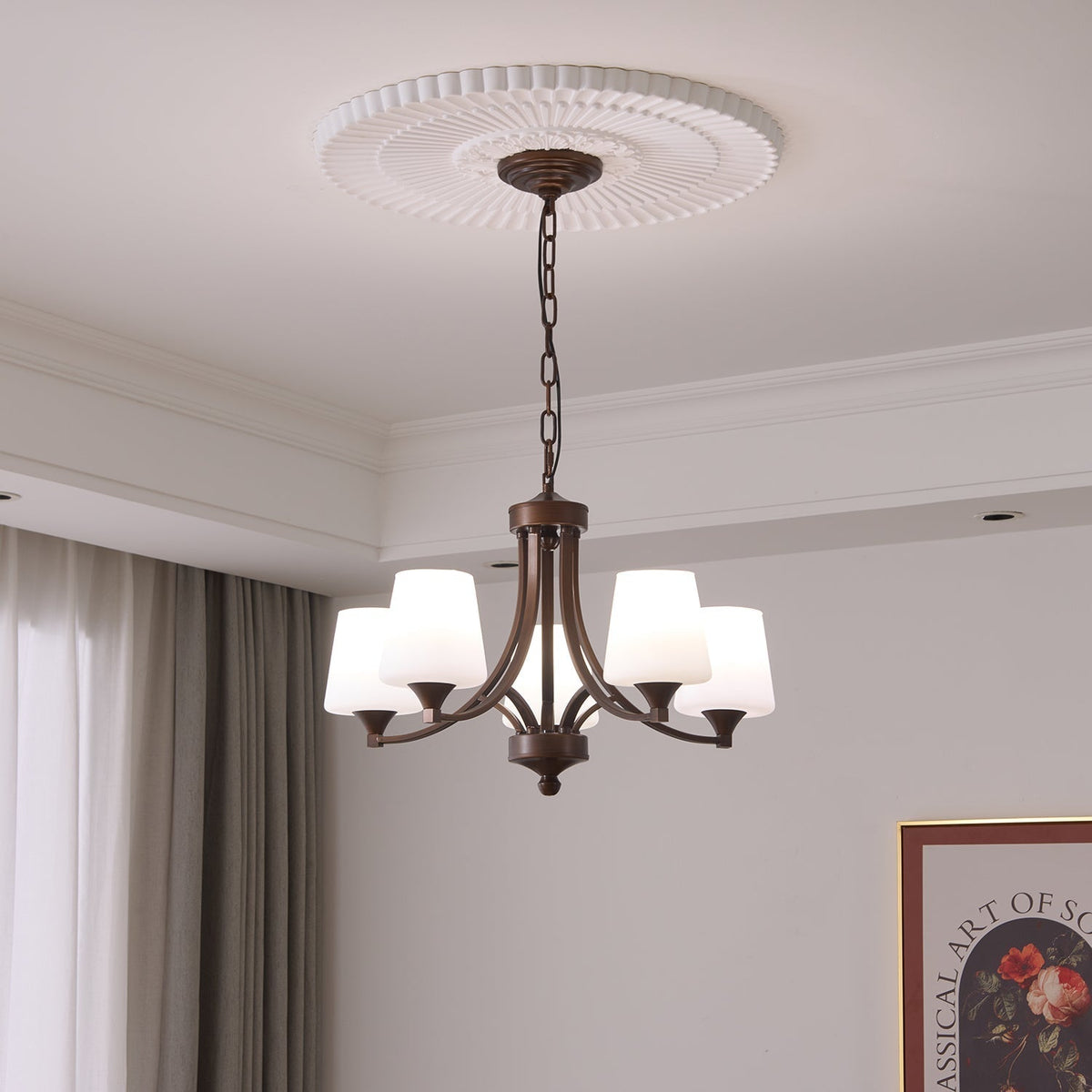 Uleniel Glass Chandelier-Moonnatur