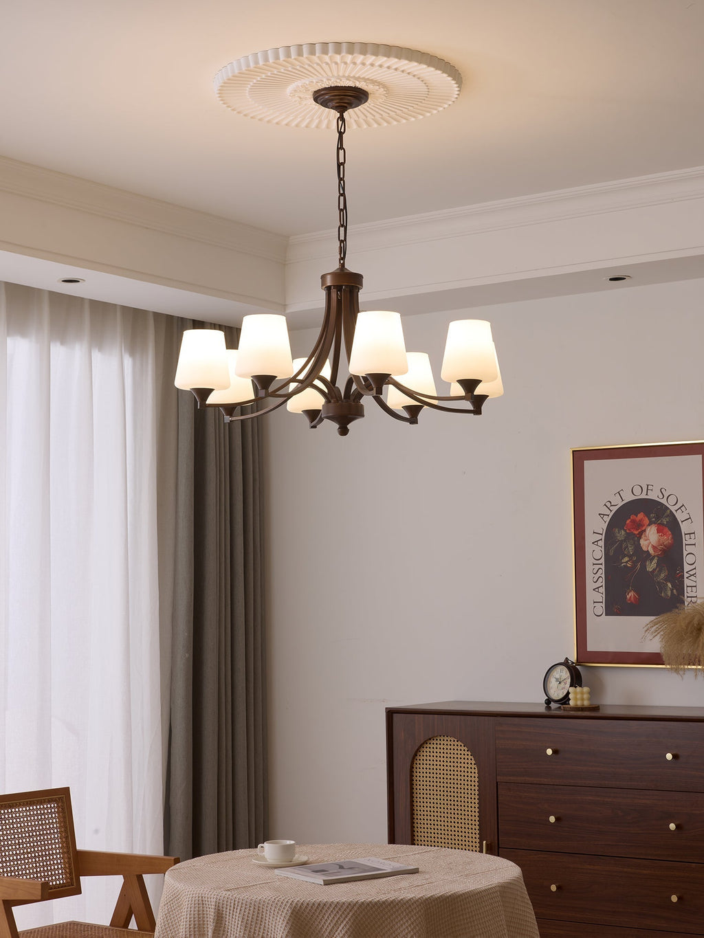 Uleniel Glass Chandelier-Moonnatur