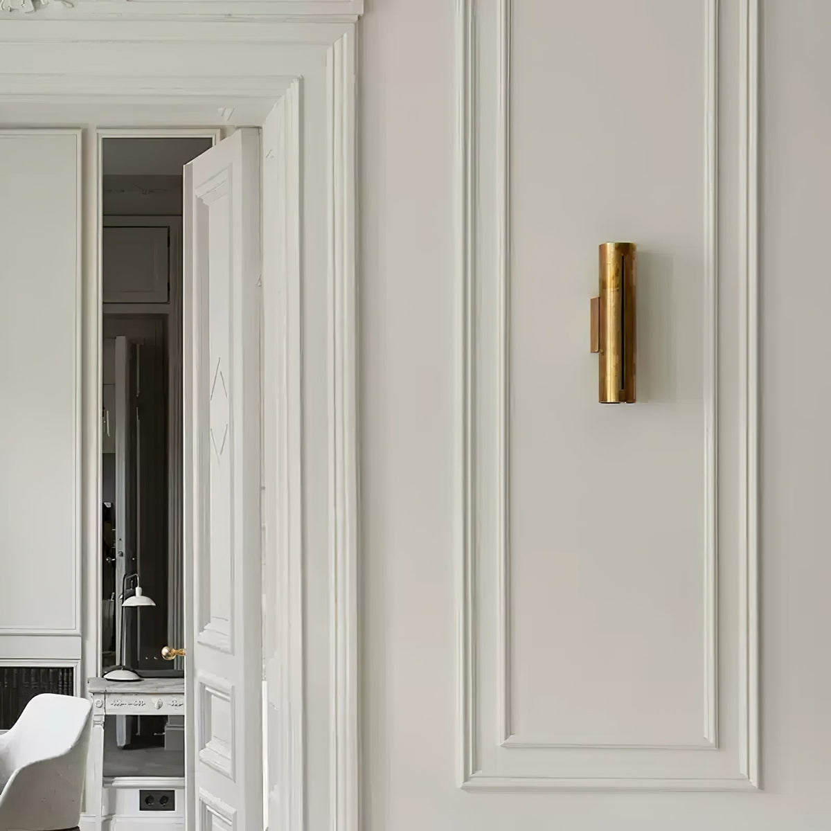 Calenara Brass Wall Light-Moonnatur