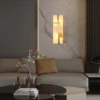 Auberden Alabaster Wall Light-Moonnatur