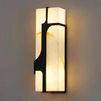 Auberden Alabaster Wall Light-Moonnatur