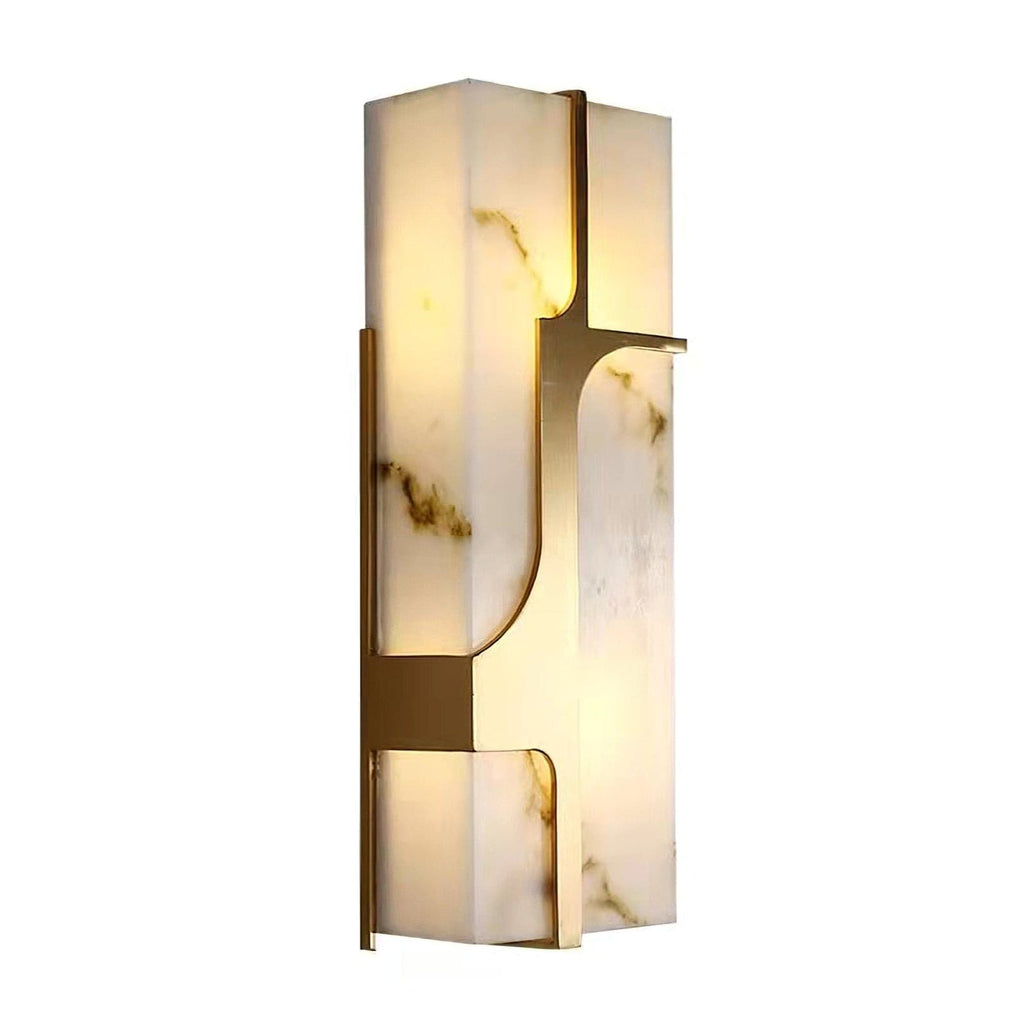 Auberden Alabaster Wall Light-Moonnatur