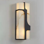 Auberden Alabaster Wall Light-Moonnatur