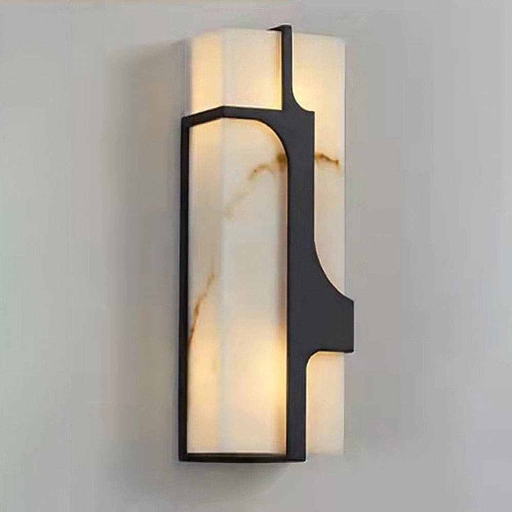 Auberden Alabaster Wall Light-Moonnatur