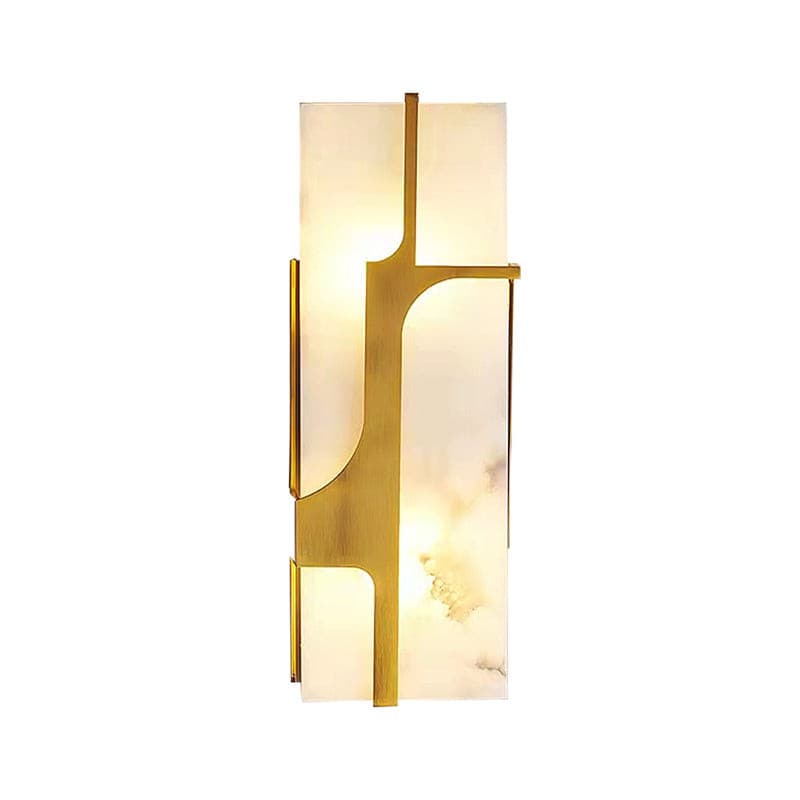 Auberden Alabaster Wall Light-Moonnatur
