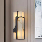 Auberden Alabaster Wall Light-Moonnatur