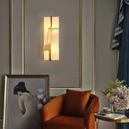 Auberden Alabaster Wall Light-Moonnatur
