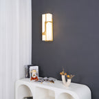 Auberden Alabaster Wall Light-Moonnatur