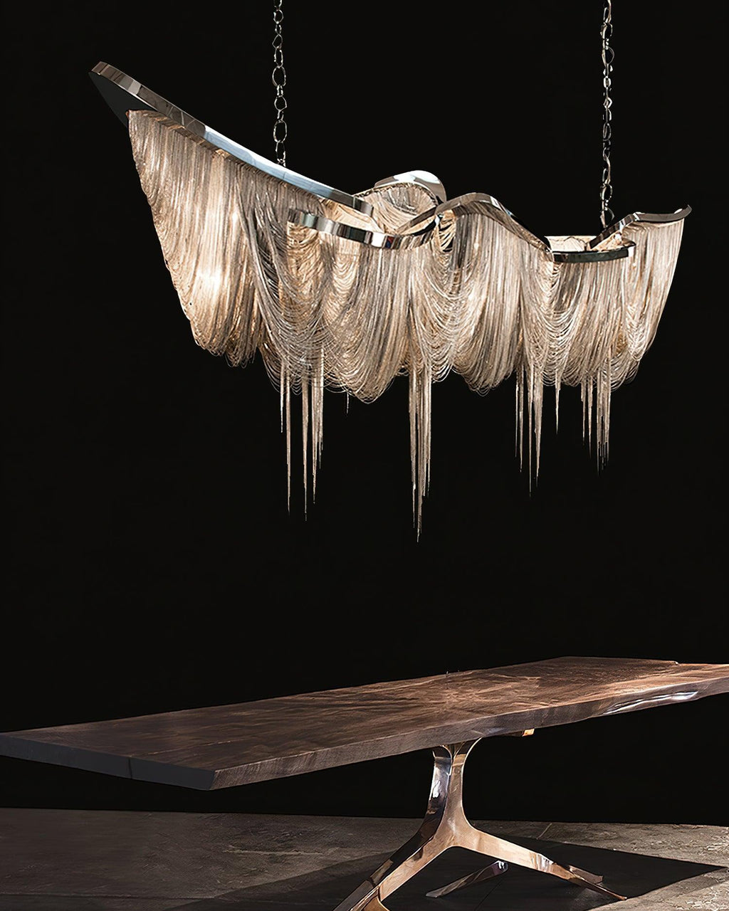 Elowelle Aluminium Chandelier-Moonnatur