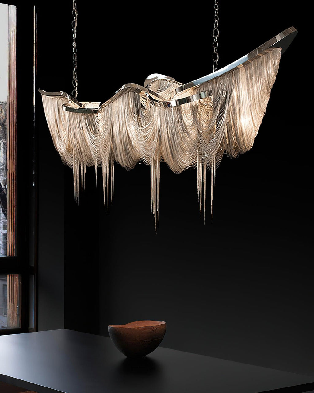 Elowelle Aluminium Chandelier-Moonnatur