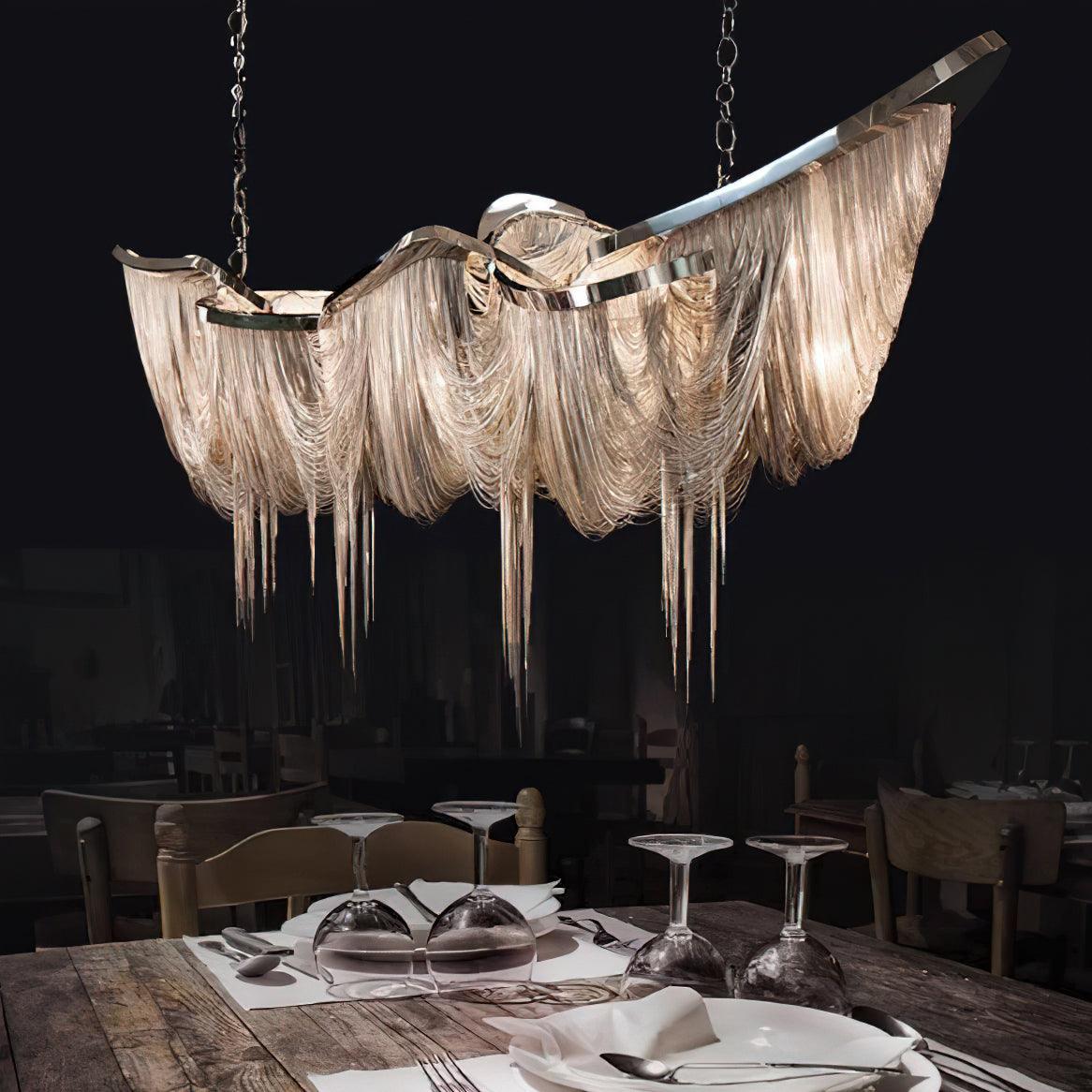 Elowelle Aluminium Chandelier-Moonnatur
