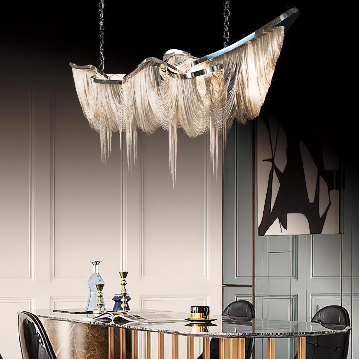 Elowelle Aluminium Chandelier-Moonnatur
