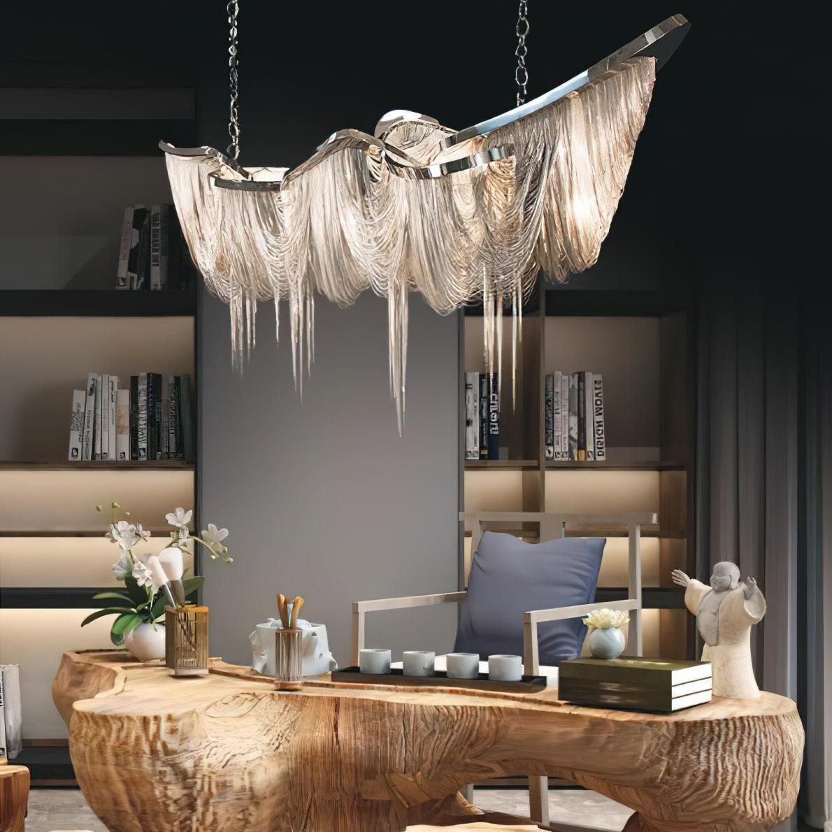 Elowelle Aluminium Chandelier-Moonnatur