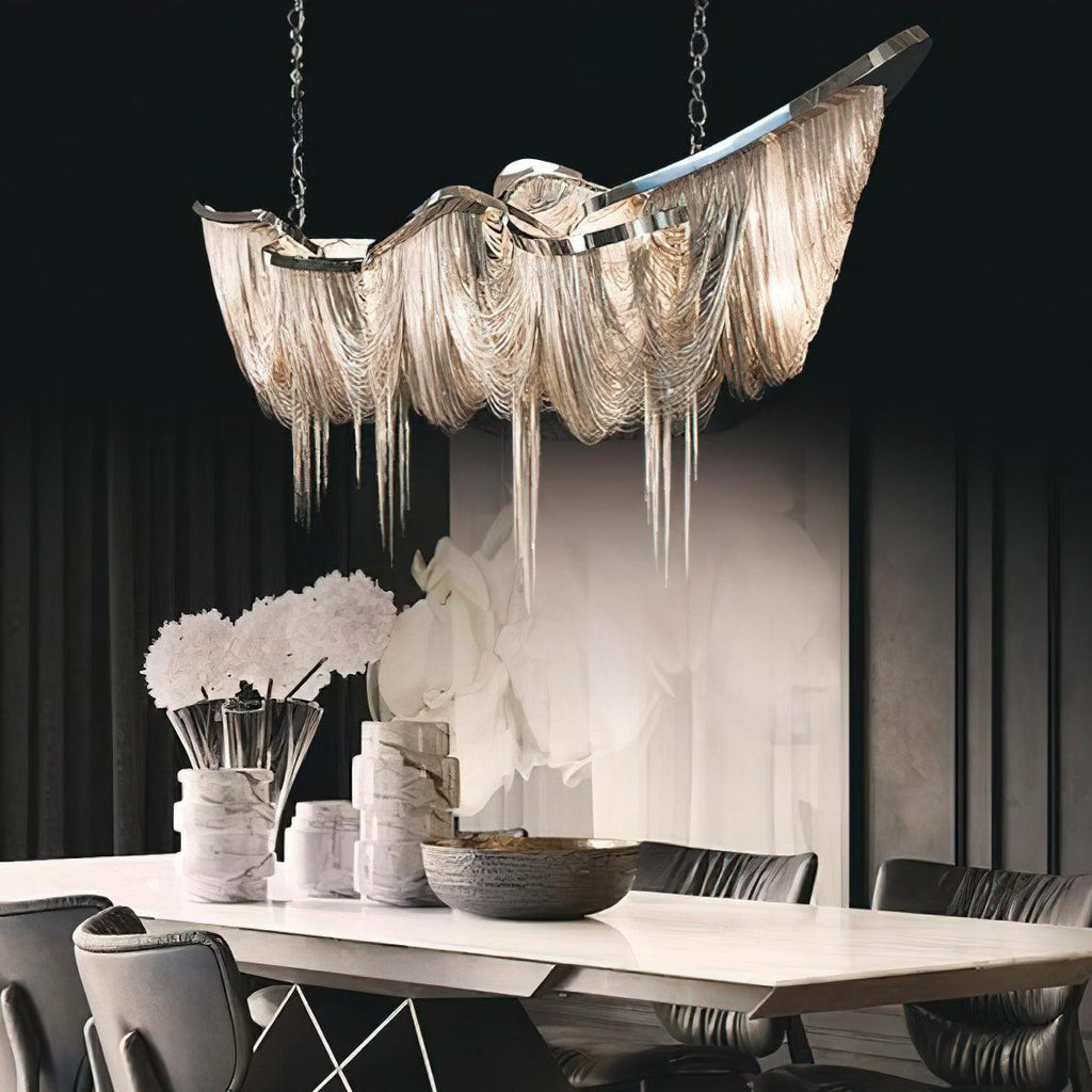 Elowelle Aluminium Chandelier-Moonnatur