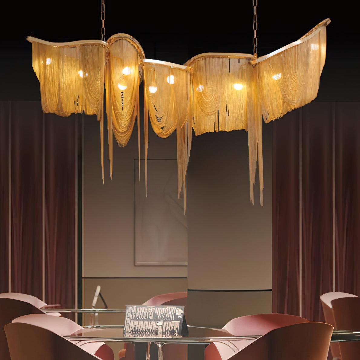 Elowelle Aluminium Chandelier-Moonnatur
