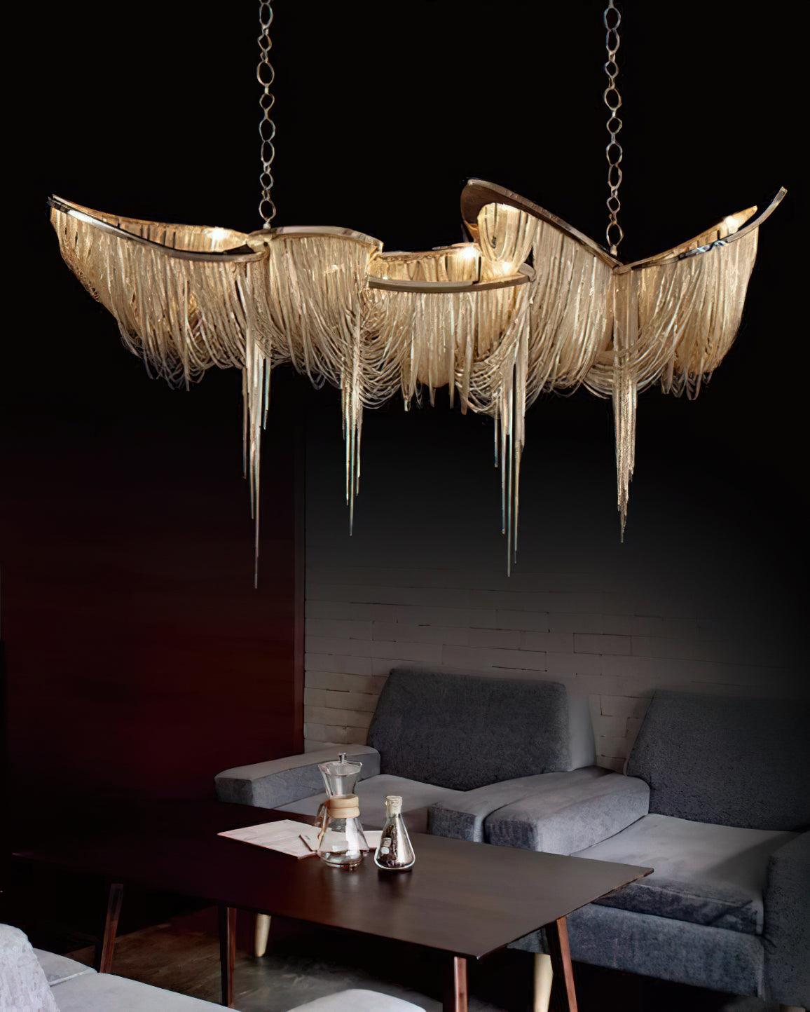 Elowelle Aluminium Chandelier-Moonnatur