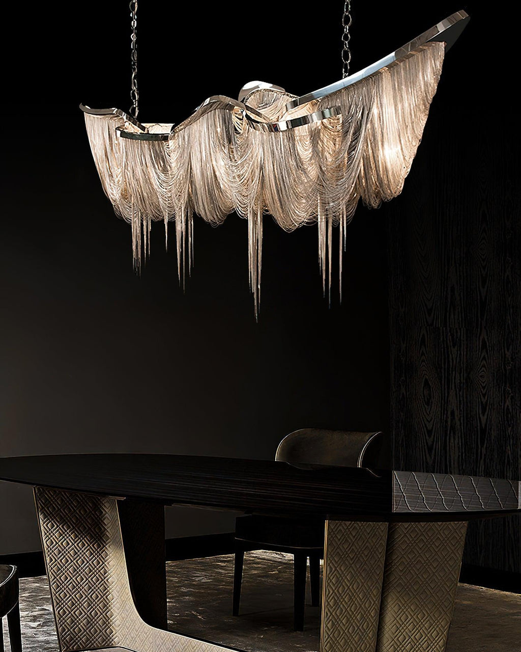 Elowelle Aluminium Chandelier-Moonnatur