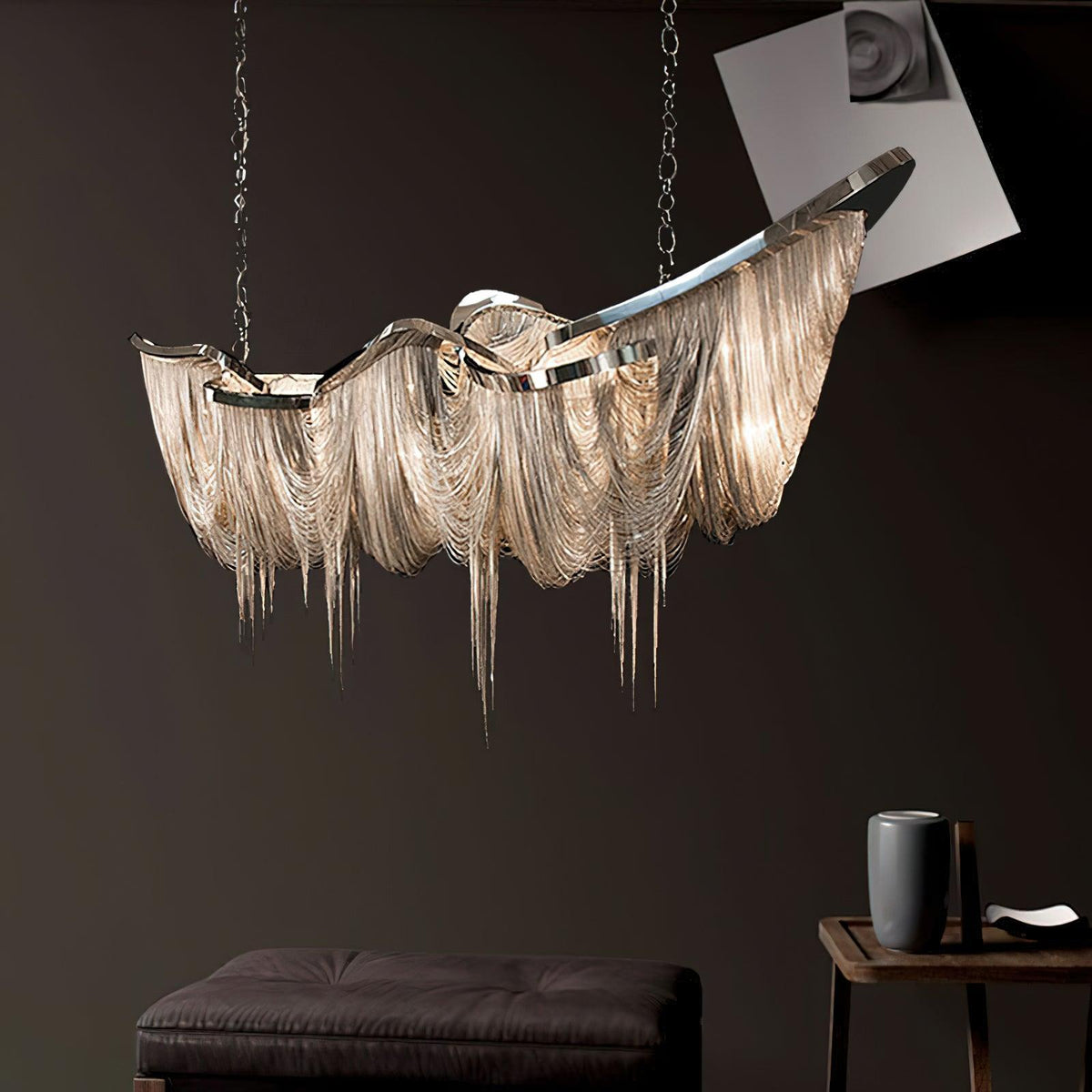 Elowelle Aluminium Chandelier-Moonnatur