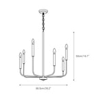 Barrowhill Brass Chandelier-Moonnatur