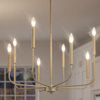 Barrowhill Brass Chandelier-Moonnatur