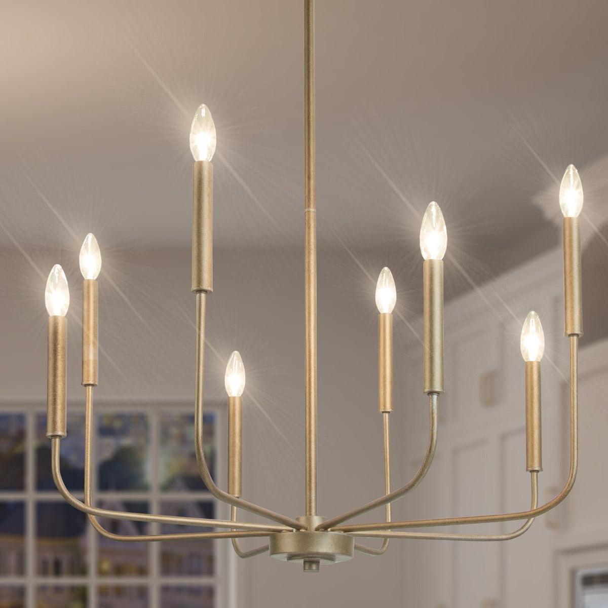 Barrowhill Brass Chandelier-Moonnatur
