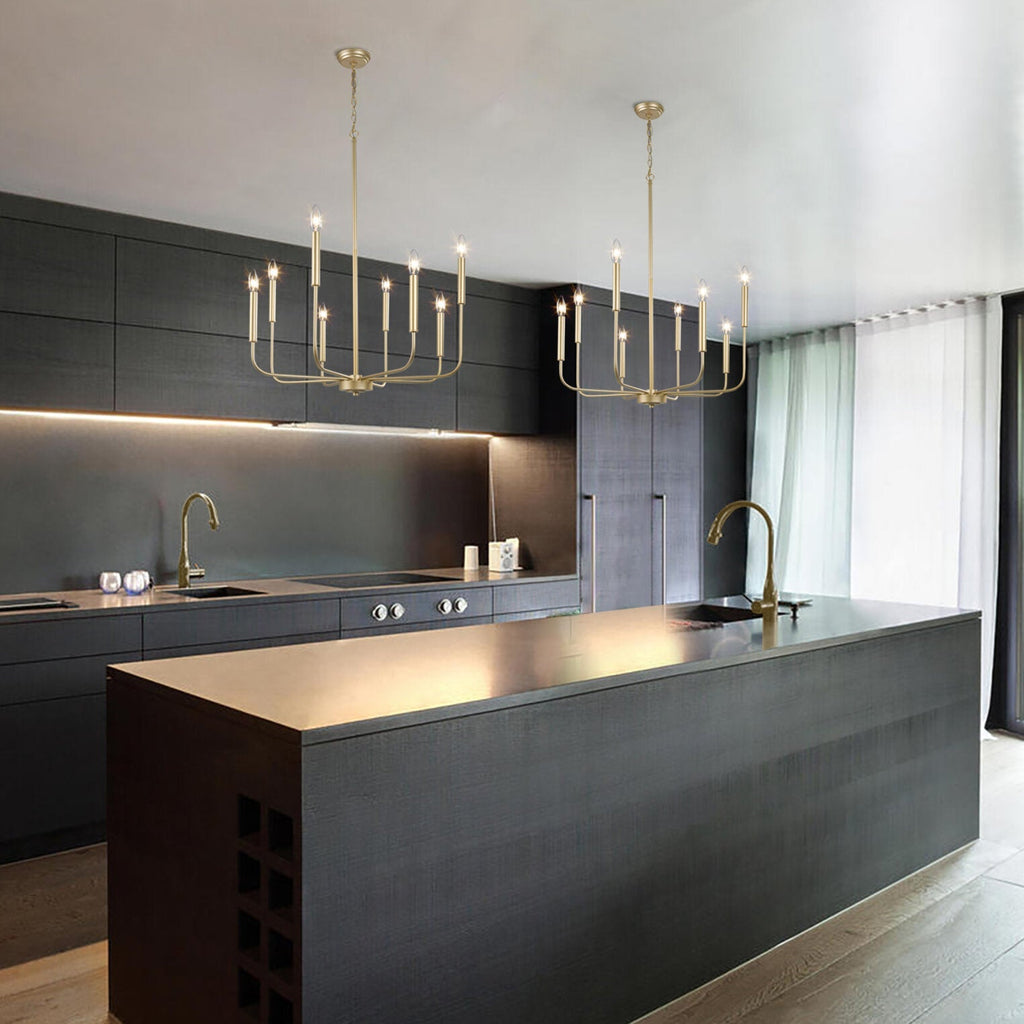 Barrowhill Brass Chandelier-Moonnatur