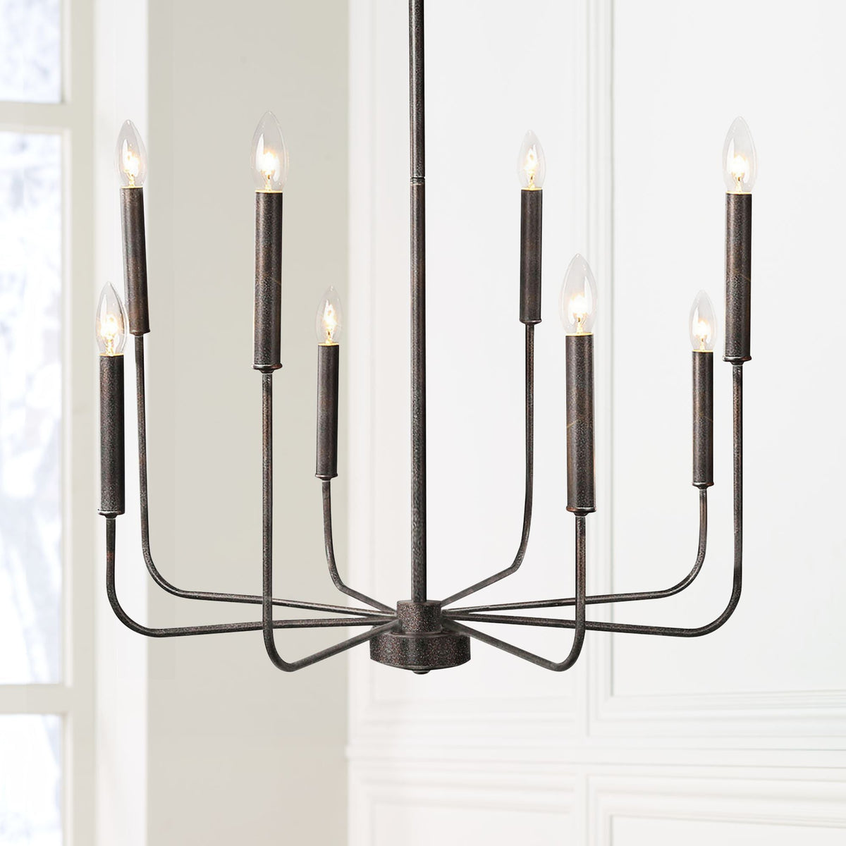 Barrowhill Brass Chandelier-Moonnatur