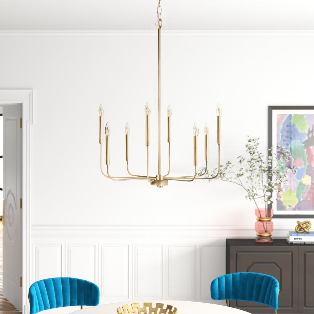 Barrowhill Brass Chandelier-Moonnatur