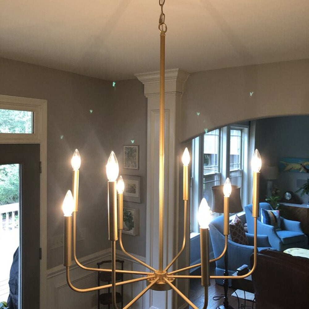 Barrowhill Brass Chandelier-Moonnatur