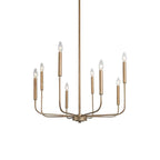 Barrowhill Brass Chandelier-Moonnatur