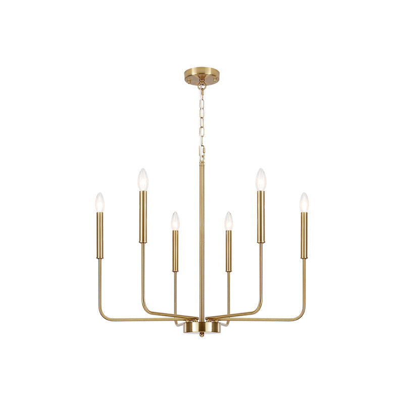 Barrowhill Brass Chandelier-Moonnatur