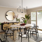 Barrowhill Brass Chandelier-Moonnatur