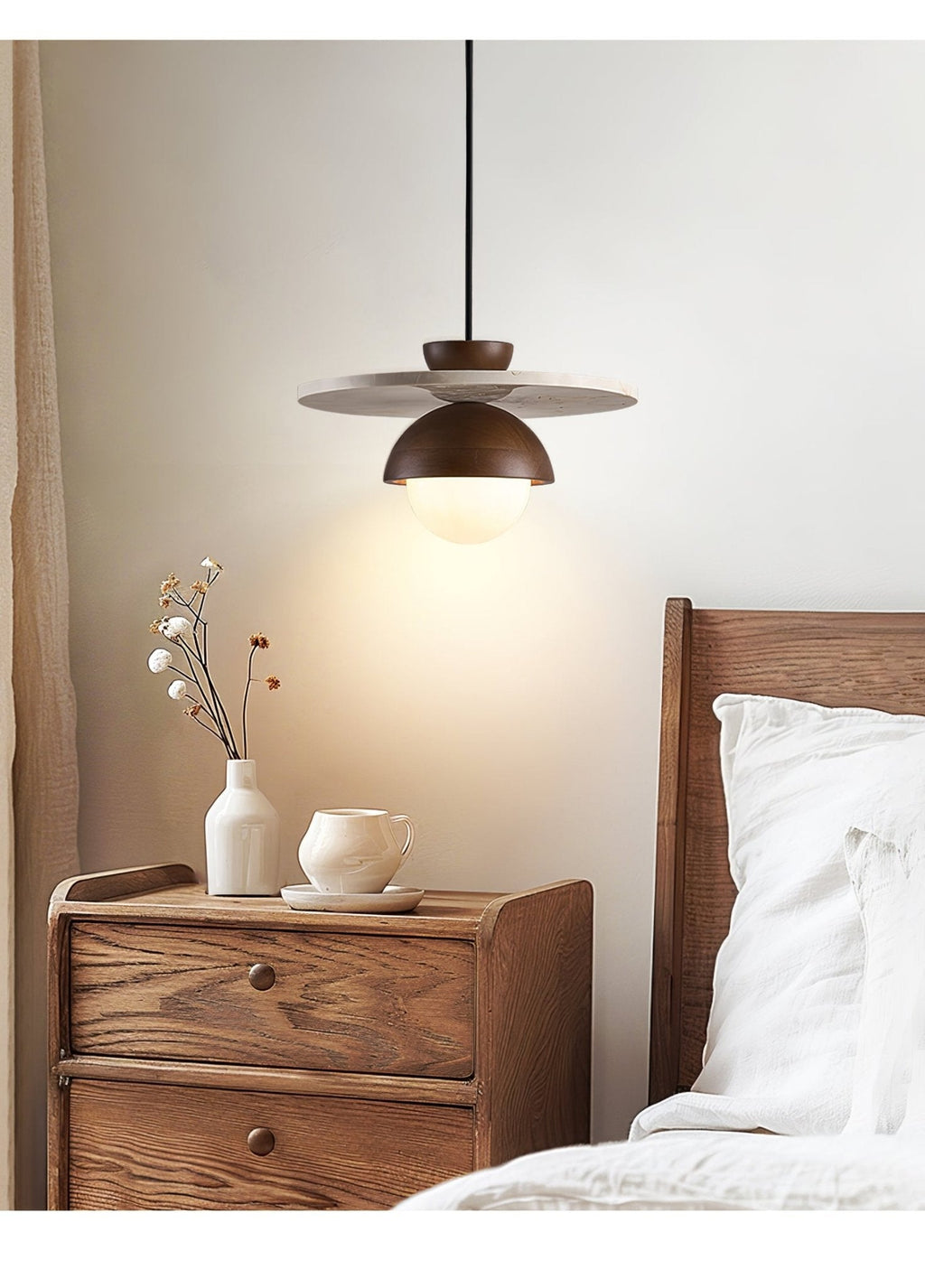 Altonford Travertine Pendant Light-Moonnatur