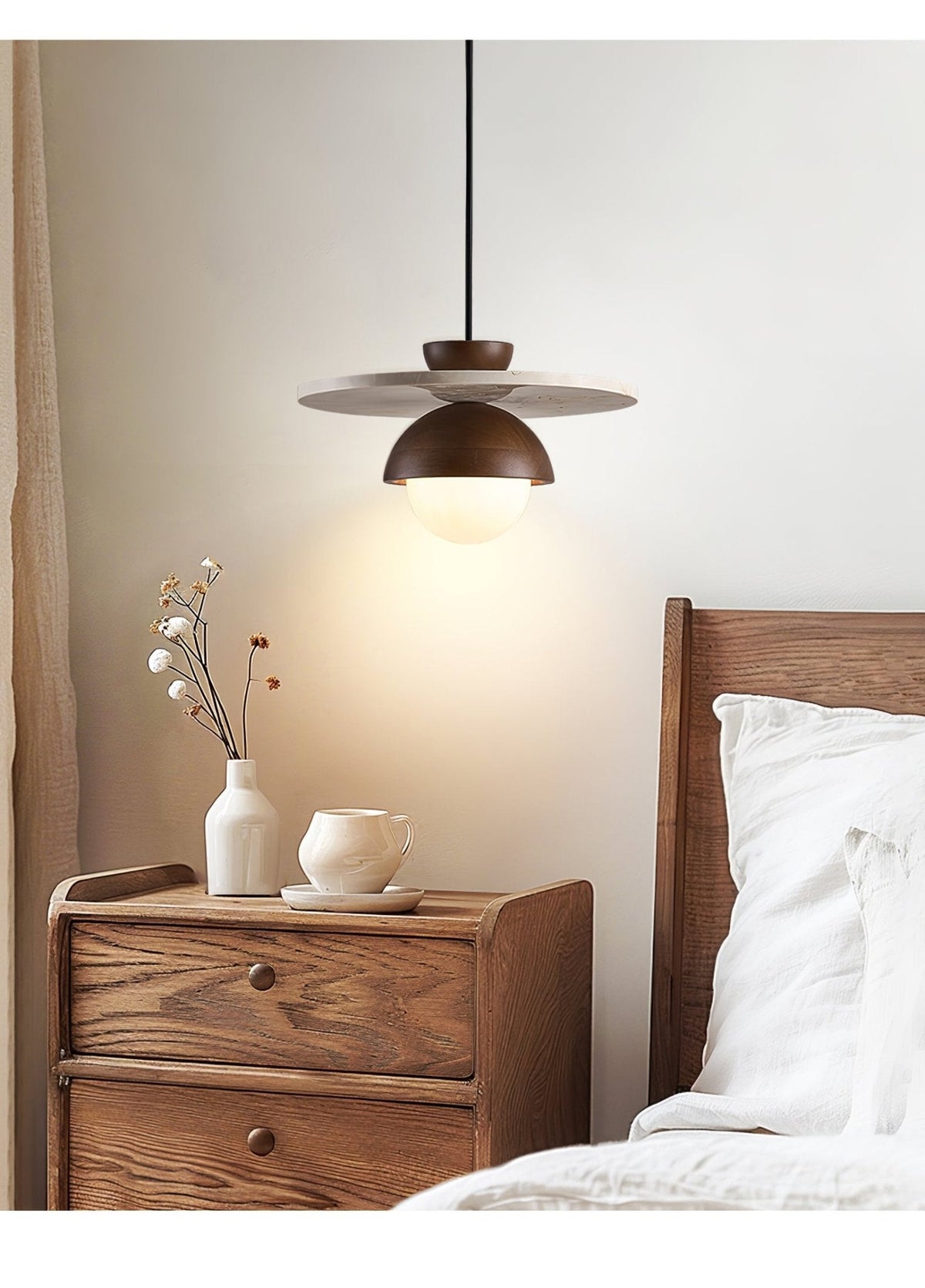 Altonford Travertine Pendant Light-Moonnatur
