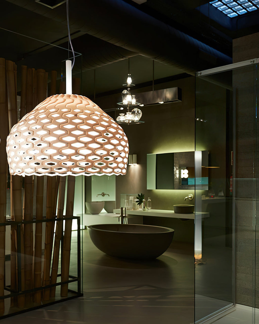Hadreneth Plastic Pendant Light-Moonnatur