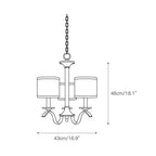 Avrenden Fabric Chandelier-Moonnatur