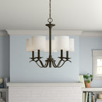 Avrenden Fabric Chandelier-Moonnatur