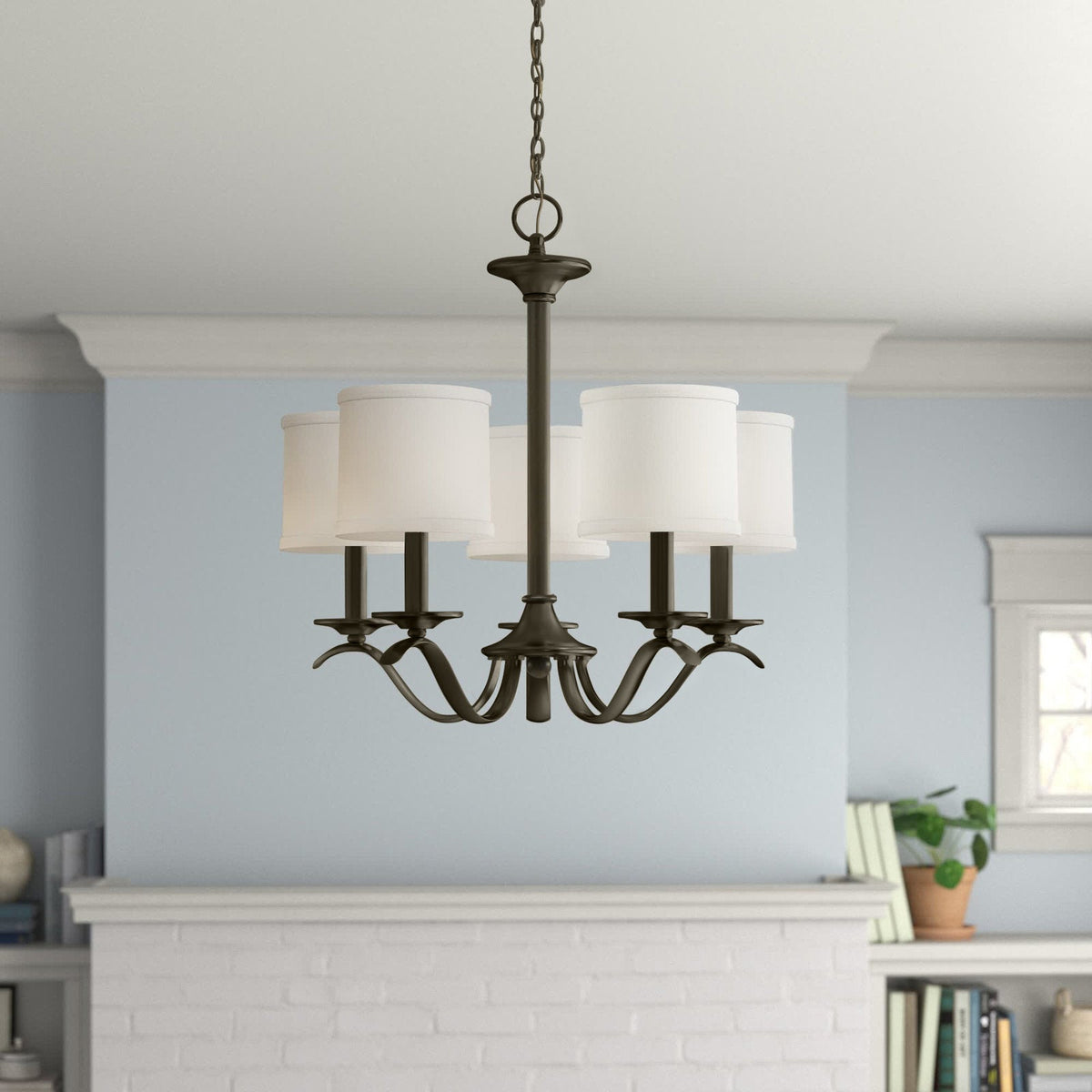 Avrenden Fabric Chandelier-Moonnatur
