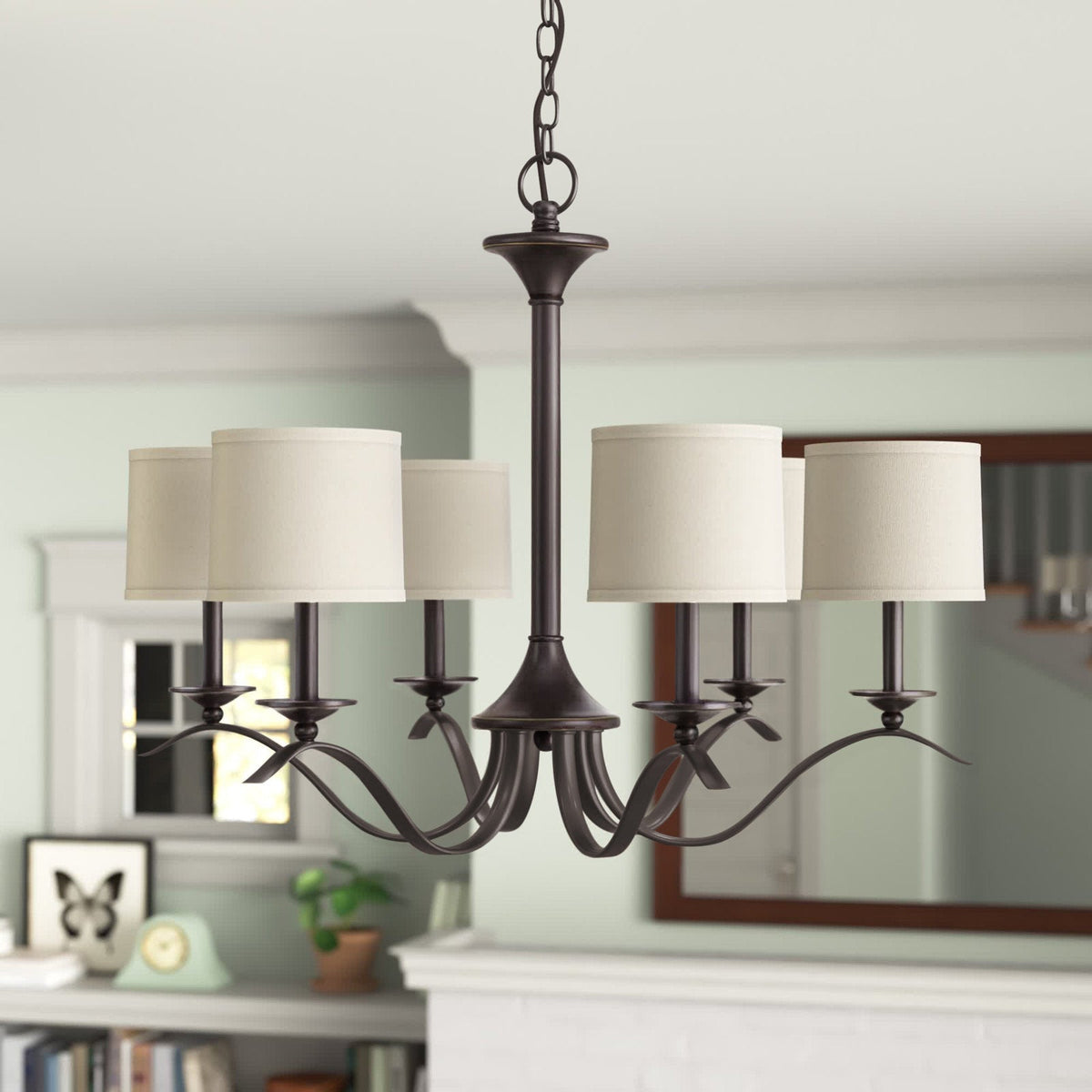 Avrenden Fabric Chandelier-Moonnatur
