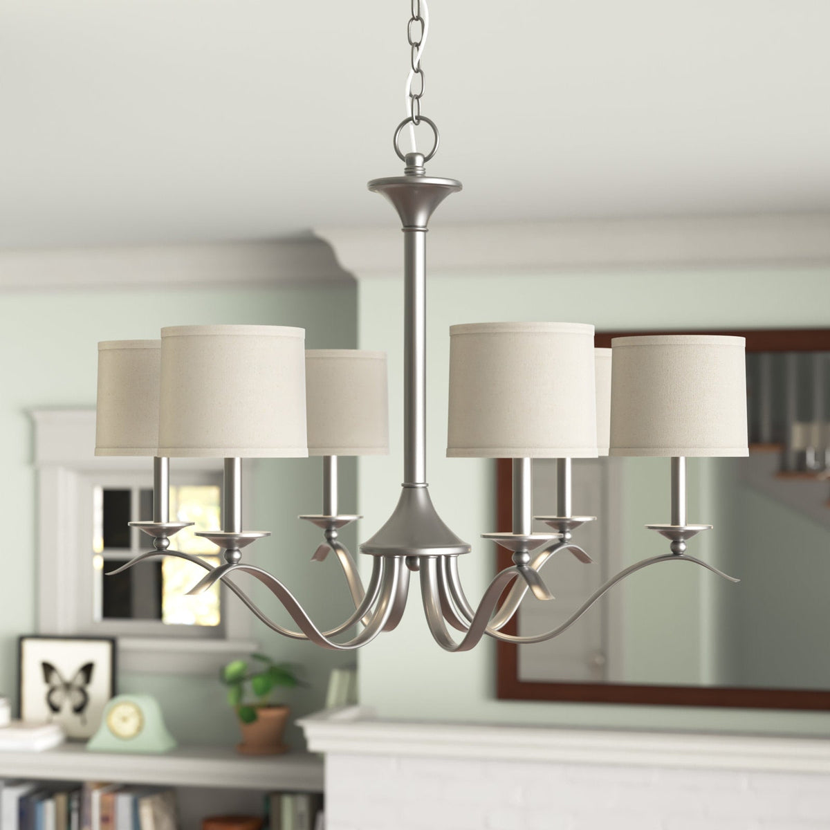Avrenden Fabric Chandelier-Moonnatur