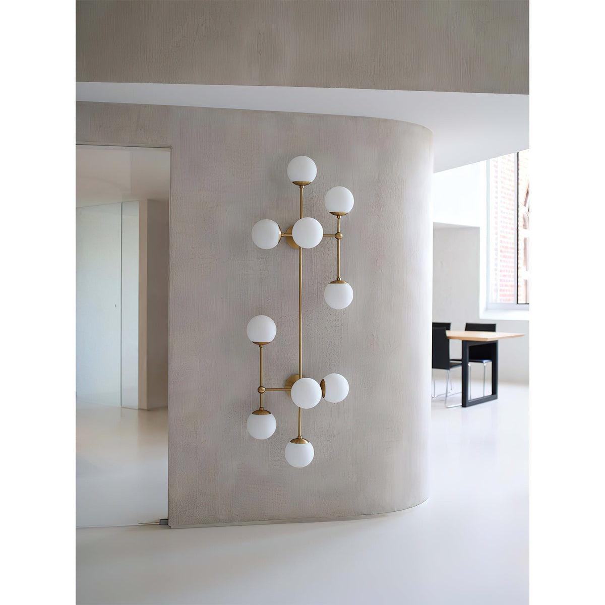 Auberbrook Glass Wall Light-Moonnatur