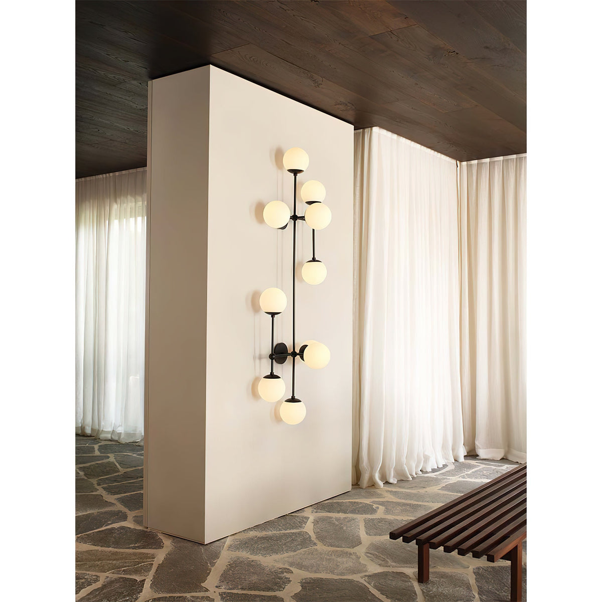 Auberbrook Glass Wall Light-Moonnatur