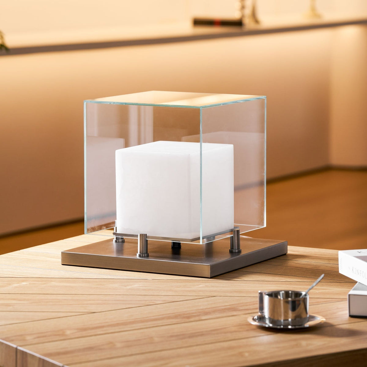 Cardellark Alabaster Table Lamp-Moonnatur