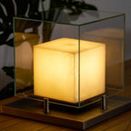 Cardellark Alabaster Table Lamp-Moonnatur