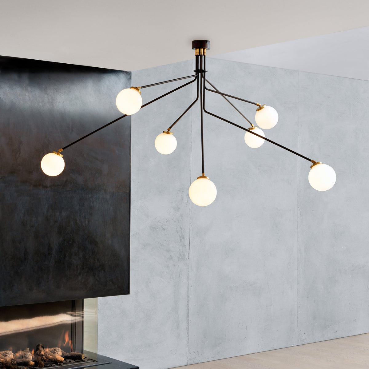 Ashendale Glass Ceiling Light-Moonnatur