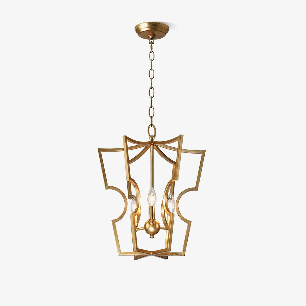 Aldricella Brass Chandelier-Moonnatur