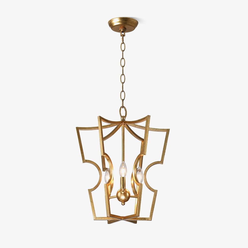 Aldricella Brass Chandelier-Moonnatur